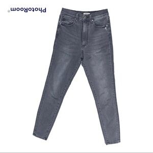 WeWoreWhat High Rise Jeans in Grey Blue